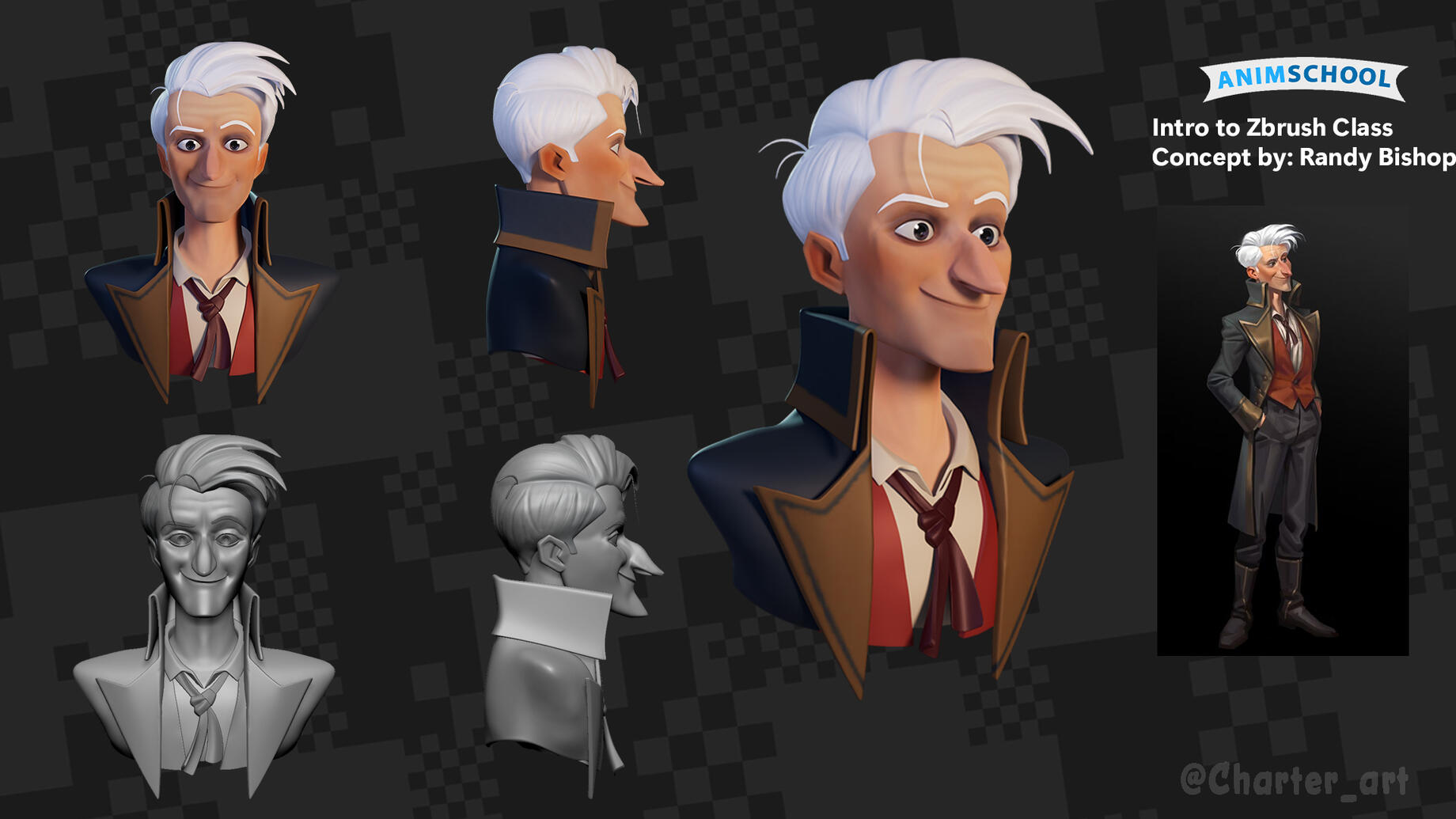 Intro to Zbrush - Bust Scultp